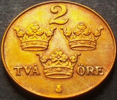 Moneda istorica 2 ORE - SUEDIA, anul 1950 *cod 3503 - bronz