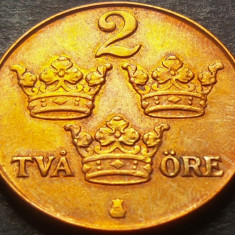 Moneda istorica 2 ORE - SUEDIA, anul 1950 *cod 3503 - bronz