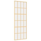 Cumpara ieftin Usa glisanta auriu 76x205 cm sticla ESG transparenta/aluminiu