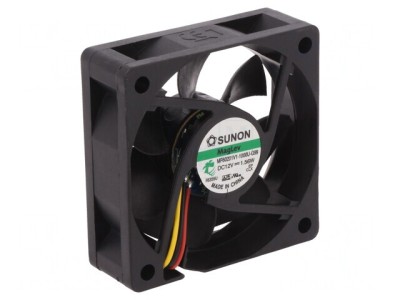 Ventilator axial DC 12V 60x60x20mm 38,87m3/h 33,5dBA foto