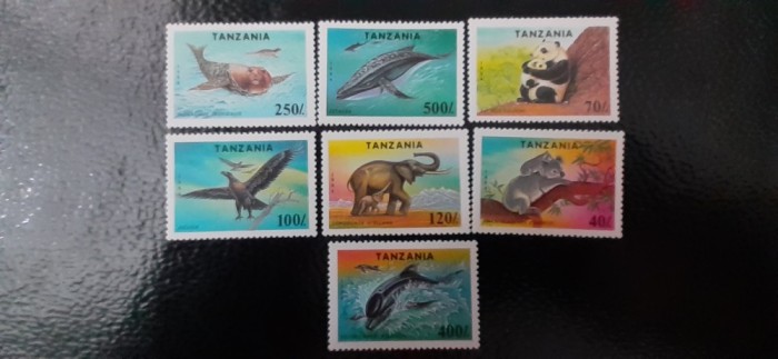 Tanzania-Fauna,specii protejate-serie completa ,nestampilate MNH (C1)