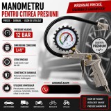 Pistol de umflat roti cu manometru