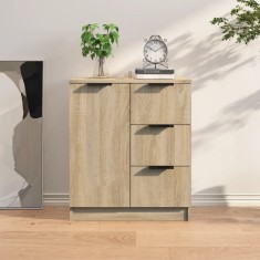 vidaXL Servantă, stejar sonoma, 60x30x70 cm, lemn prelucrat