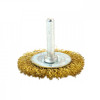 Perie sarma alama, circulara, cu tija, auriu, 100 mm, Artool