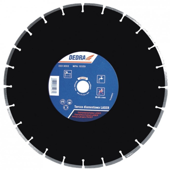 Disc diamantat cu segmente de vidia pentru asfalt 450mm / 25,5 H1185 Dedra