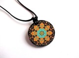 colier lemn mandala 38869