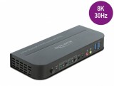 Switch KVM DisplayPort 8K30Hz cu USB 3.0 si Audio, Delock 11482