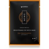 KORIKA Korean Heritage Brightening Eye Patch Mask Jeju Mandarine &amp; Vitamin C masca iluminatoare zona ochilor 2 buc