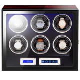 Cumpara ieftin Cutie intors ceasuri automatice cu amprenta iUni, Luxury Watch Winder 6 Mahon-Black