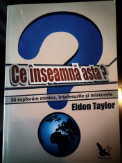 Ce Inseamna Asta - Eldon Taylor (stare noua) foto