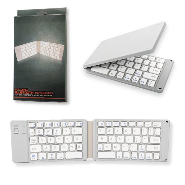 Tastatura Pliabila Slim SpectrumPoint&reg;, conectare Bluetooth, fara fir, universala, compatibila Windows, Android, IOS, pentru Sisteme PC, Laptop, Table