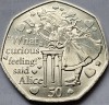 50 pence 2021 Isle of Man/ Insula Man, Alice din Alice&#039;s Adventure In Wonderland, Europa