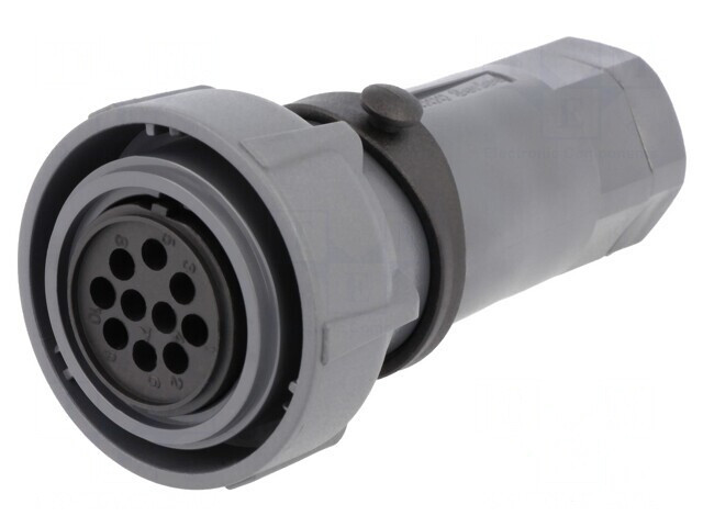 Conector circular mamă 10 pini fără contacte