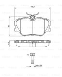 BOSCH 0 986 469 410 set placute frana,frana disc