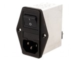 Conector AC 2A 250VAC IEC 60320