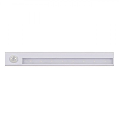 Lampă LED cu Senzor de Mișcare, Lumina Ambientală, Bază Adezivă, 23.5 cm, Alb foto