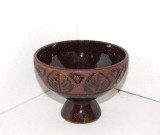 Cupă bol ceramica smaltuita hand made - Arabesque 7 - Laholm Keramik, Suedia