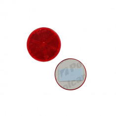 Catadioptru reflectorizant rotund rosu universal BestAutoVest partea dreapta/stanga cu banda adeziva, 59 mm, 1 buc. foto