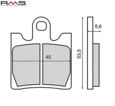 Set placute frana - Daelim - Suzuki Burgman 250-400cc - Yamaha FJR 1300cc (RMS) foto