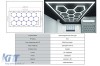 Sistem de Iluminare Plafon Hexagon / HoneyComb 4.33 x 2.28 m Performance AutoTuning