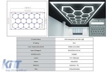 Sistem de Iluminare Plafon Hexagon / HoneyComb 4.33 x 2.28 m Performance AutoTuning