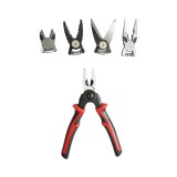 Set multifunctional 5 in 1: foarfeca, cleste patent, taiere, sertizare, sfic, dezizolare cabluri