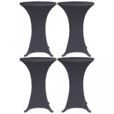 Cumpara ieftin Husă elastică pentru masă, 4 buc., antracit, 80 cm, vidaXL
