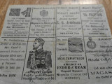 Plic circulat si verso publicitate, Bucuresti-Istanbul Turcia,1907, 25 bani,