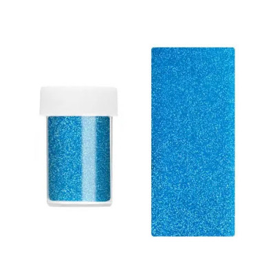 Folie decorativă pentru unghii - albastră cu reflexii mici holografice foto