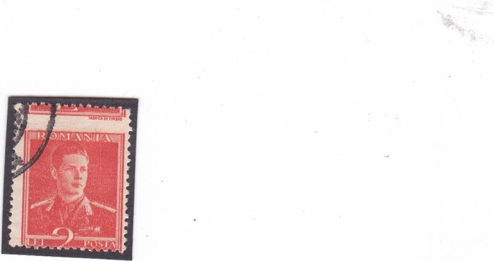 1945 LP 188 UZUALE MIHAI I VALOAREA 2 LEI CU EROARE TIPAR DEPLASAT
