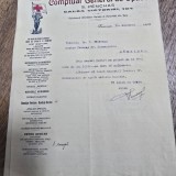 Lot de 3 facturi datate 16 noiembrie 1922, martie 1925, iunie 1923 emise de Comptuarul General de Optică S. Penchas