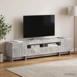Cumpara ieftin Dulap TV LED cu 5 piese Gri Beton Lemn prelucrat