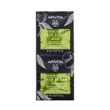 Cumpara ieftin Masca de fata exfolianta cu extract de masline, 2*8 ml, Apivita