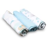 BabyOno Natural Bamboo Diapers Blue scutece textile 70x70 cm 3 buc