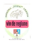 Eticheta Vin de regiune Magazinul Gostat Craiova, nefolosita