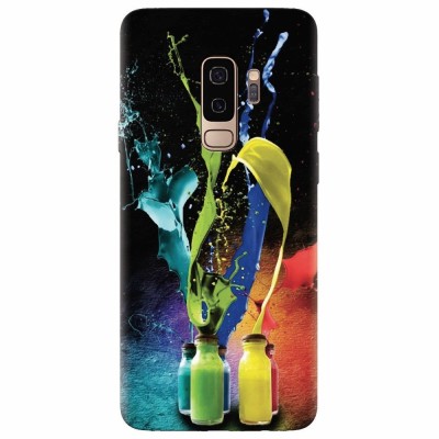 Husa silicon pentru Samsung S9 Plus, Abstract Color Bottles Splash foto