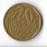 Moneda 20 cents 2007, Afrika iningizimu - Africa de Sud, Cupru-Nichel