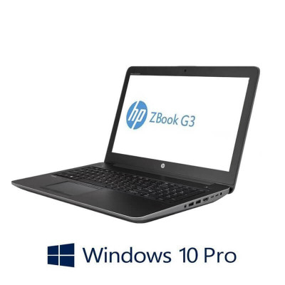Laptop HP ZBook 15 G3, Quad Core i7-6700HQ, SSD, Quadro M2000M, Win 10 Pro foto