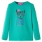 Tricou de copii cu m&acirc;neci lungi, verde aprins, 140