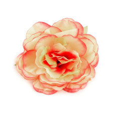Trandafir artificial, diametru 65 mm, culoare piersica deschisa