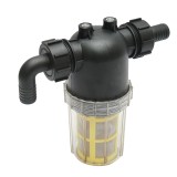 Filtru transparent FI25 pentru pompa diafragmatica, cu racorduri pentru furtun, erbicidator
