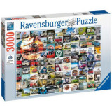 PUZZLE 99 MOMENTE CU VOLKSWAGEN, 3000 PIESE, Ravensburger