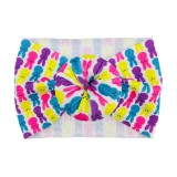 Bentita lata tip turban cu imprimeu - Model 15 (Marime Disponibila: 6-12 luni