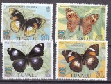 Tuvalu 1981 fauna fluturi MI 133-136 MNH