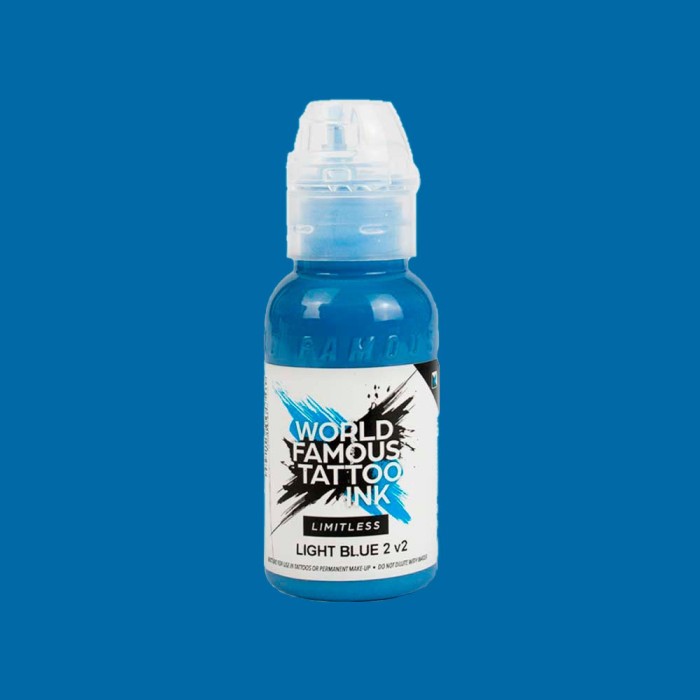 Tusuri Tatuaje - Culori WORLD FAMOUS 30 ml - Light Blue 2