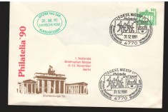 CPIB17005 INTREG POSTAL - BERLIN, PHILATELIA &#039;90, POARTA BRANDENBURG