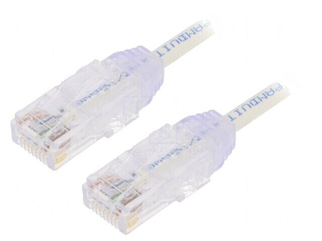 Patch cord TX6-28 U/UTP 6 Cat6 Alb 5m 28AWG