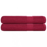 VidaXL Prosoape pentru saună 2 buc Bordeaux 360 g/m&sup2; 100% bumbac