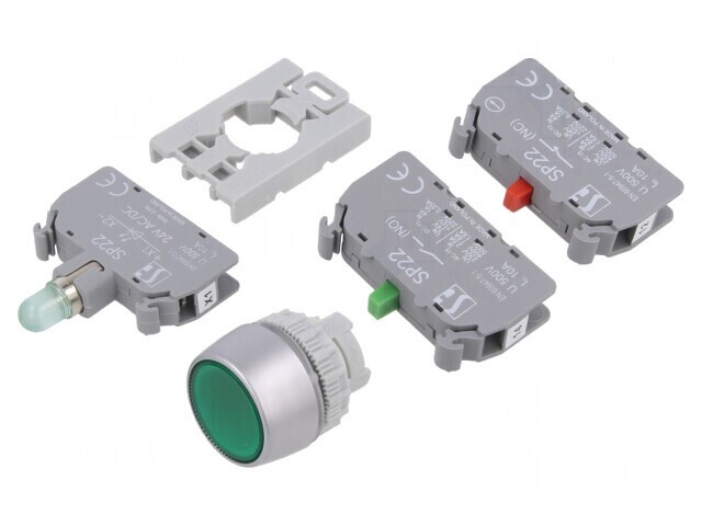 Comutator Push-Button 22mm 1NC 1NO