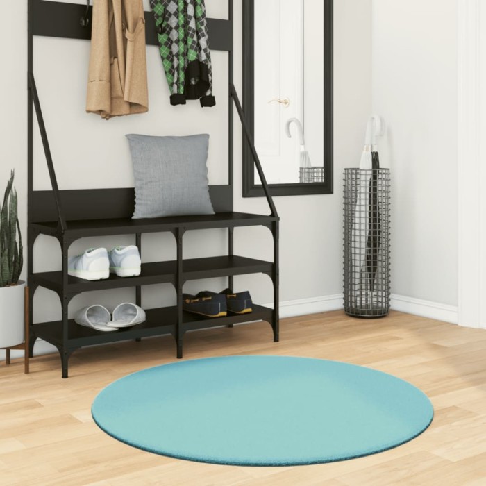 vidaXL Covor &bdquo;OVIEDO&rdquo;, fire scurte, verde, &Oslash; 100 cm